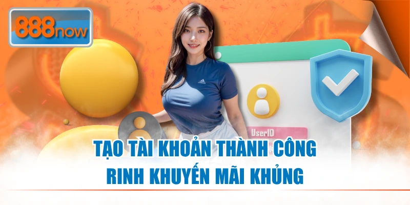 Tạo tài khoản thành công rinh khuyến mãi khủng